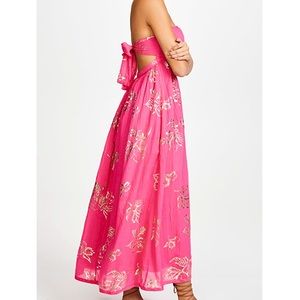 NWT Free People Baja Babe strapless tie back dress